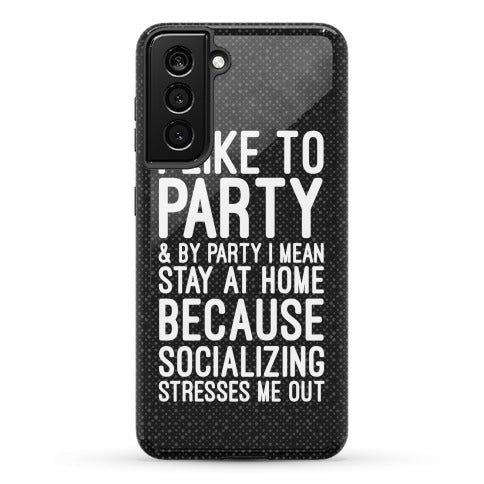 Socializing Stresses Me Out Phone Case